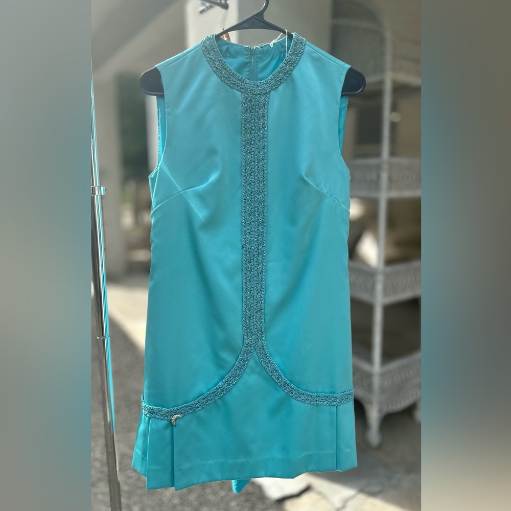 1970s Flapper Style Easy to Wear Drop Waisted Dress